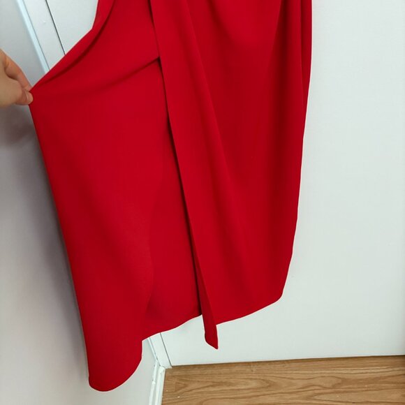 Zara small red midi dress NWOT - Picture 8 of 12